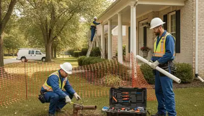 Plumbing repair team serving Louisville, KY for residential and commercial pipe and leak repairs