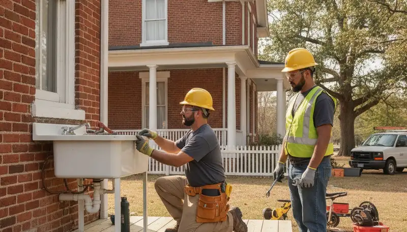 Louisville, KY plumbing repair team servicing residential and commercial pipes and leaks