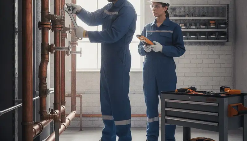 Louisville, KY plumber repairing a home pipe leak for reliable plumbing service