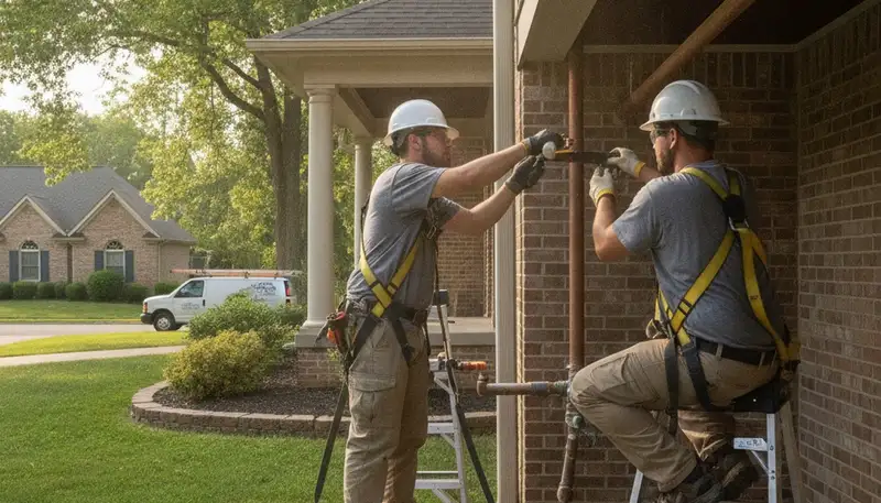 Louisville, KY plumbing repair team providing fast residential plumbing service