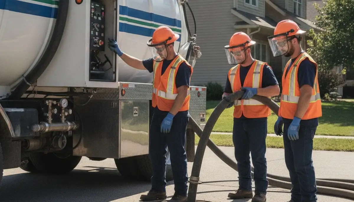 Louisville, KY plumber providing septic pumping service for residential homes