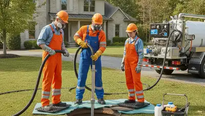 Septic tank cleaning service in Louisville, KY for residential plumbing maintenance