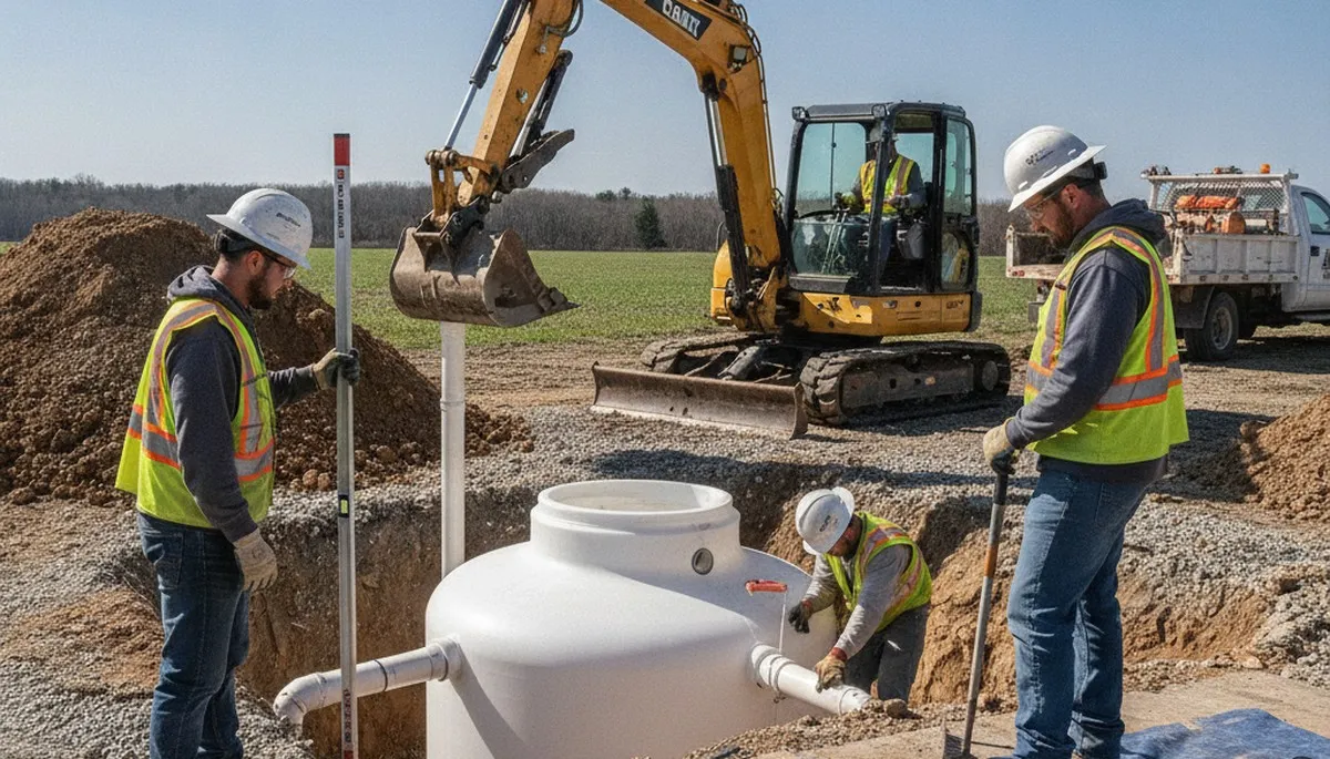Septic tank installation for Louisville, KY homes by On Call Plumbers