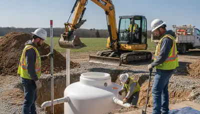 Septic tank installation for Louisville, KY homes by On Call Plumbers