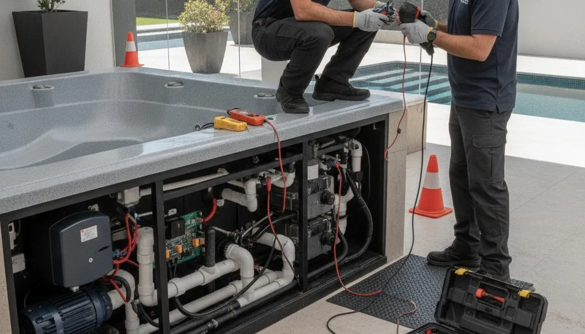 Spa repair service in Louisville, KY for home spa jets and heating systems