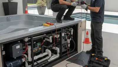Spa repair service in Louisville, KY for home spa jets and heating systems