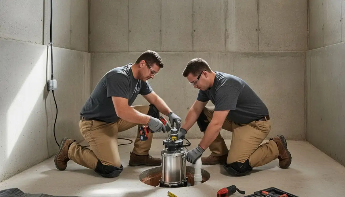 Sump pump installation for Louisville, KY homes by a professional plumbing repair team