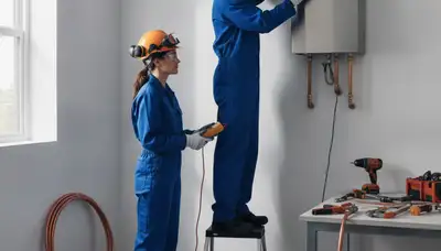 Tankless water heater service in Louisville, KY by a professional plumber